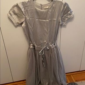 A super pretty girls Stella McCartney silver dress